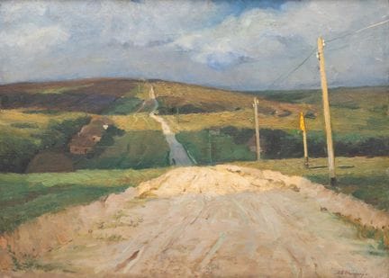 Evgeni Sapiro (né en 1922) Paysage près de Dniprop