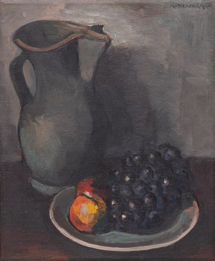 Matthieu Wiegman (1886-1971) "Cruche avec raisins"