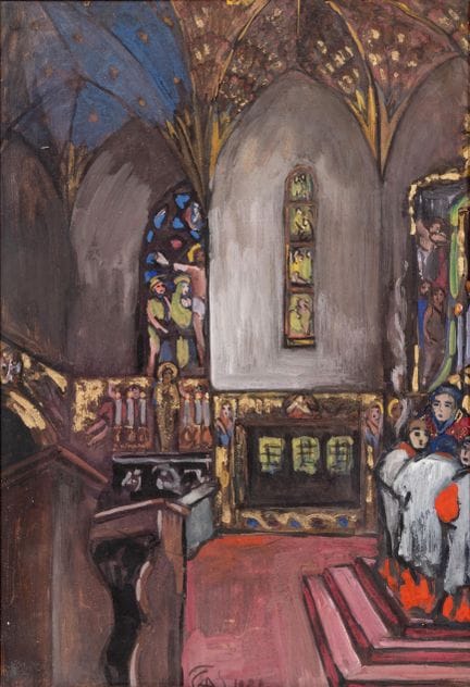 Alexandre Cingria (1879-1945) Intérieur d'église (