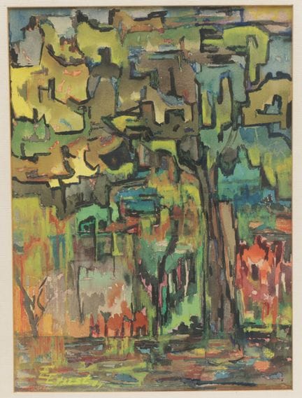 Elisabeth Ernst (1909-1997) Deux aquarelles représ