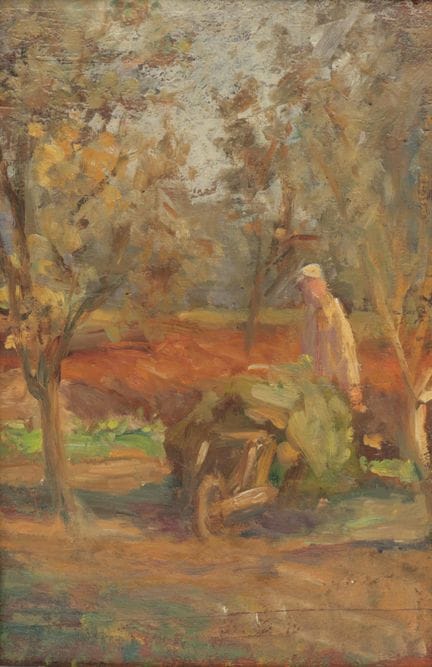 Artiste inconnu, XXe siècle. « Homme avec une brou
