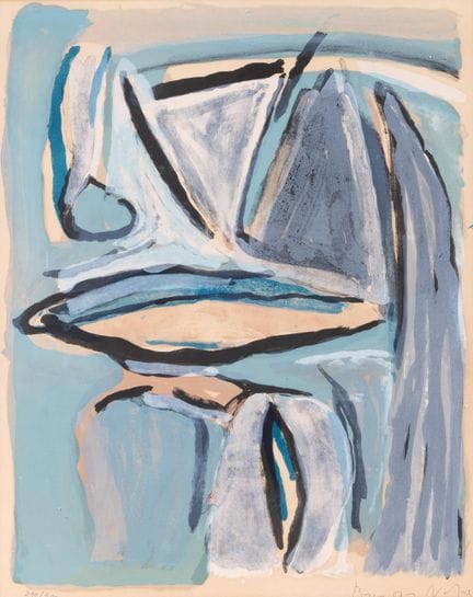 Bram van Velde (1895-1981), « Ailleurs Bleu », lit