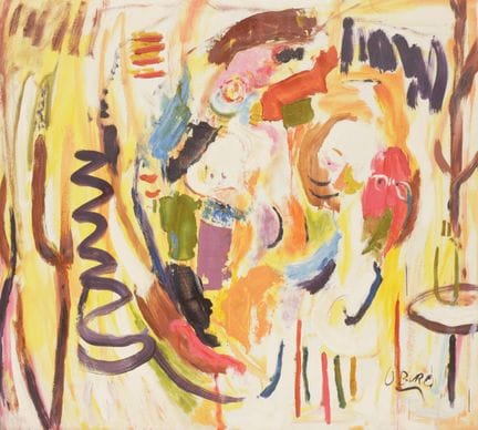 O. Biro (XXe siècle) Sans titre, huile sur toile, 