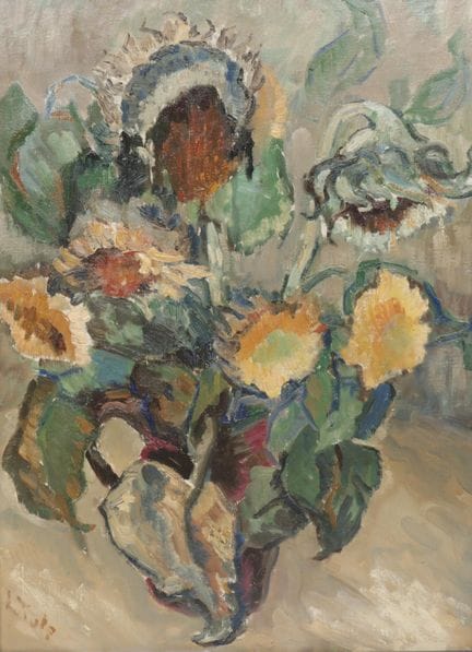 Lide Tulp (1892-1985) Nature morte, huile sur toil