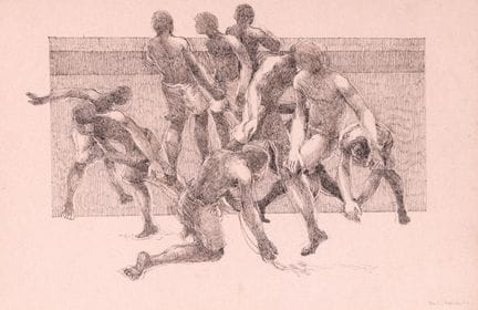 Khalil Ibrahim (1934-2018) « Figures » (1984), enc