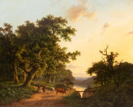 Marinus Adrianus Koekkoek (1807-1858)Bergers avec 