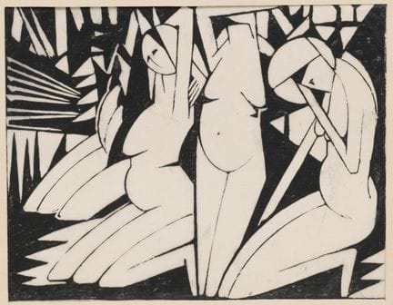 Bernard Richters (1888-1966) : « Masque » (1915) /
