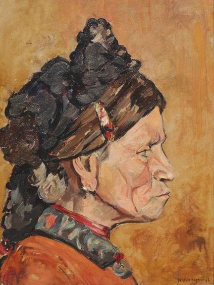 Hendrik Weegewijs (1875-1964) Portrait d'une femme