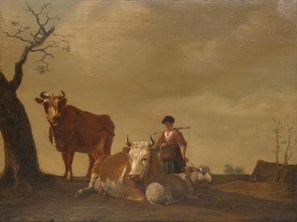 Jacob van Strij (1756-1815) : Paysanne portant un 