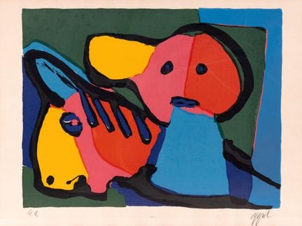 Karel Appel (1921-2006) « Personages », lithograph