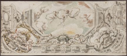 École hollandaise, XVIIIe siècle. Esquisse pour un