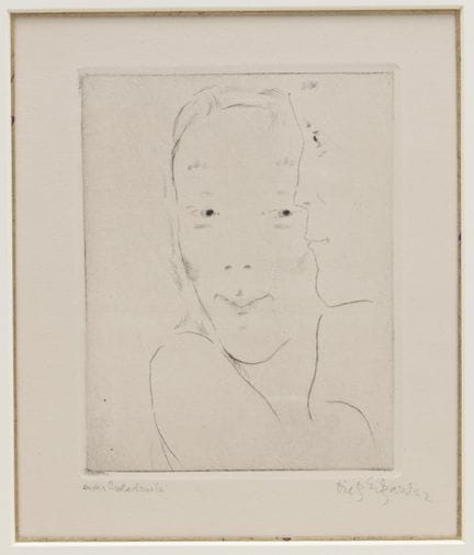 Dietz Edzard (1893-1963) Portrait (1922), gravure 