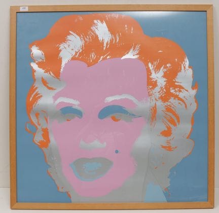 D'après Warhol, Marilyn Monroe, deux sérigraphies,
