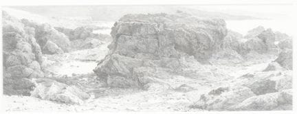 Peter Durieux (né en 1951), « Laag water », crayon