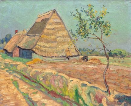 Dirk Filarski (1885-1964) « Paysan dans un champ p
