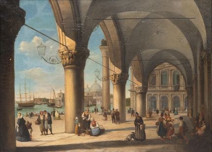 Vincenzo della Bruna (1804-1870) Vue de Santa Mari