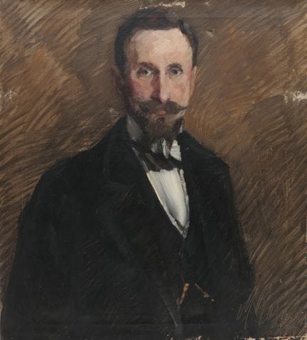 Signature illisible, 1915. Portrait d'un homme / P
