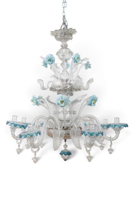 Candelabro veneciano, hacia 1870. Incompleto, le f