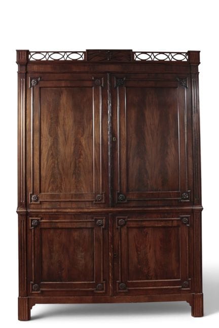 Armario de madera de caoba, estilo Luis XVI, siglo