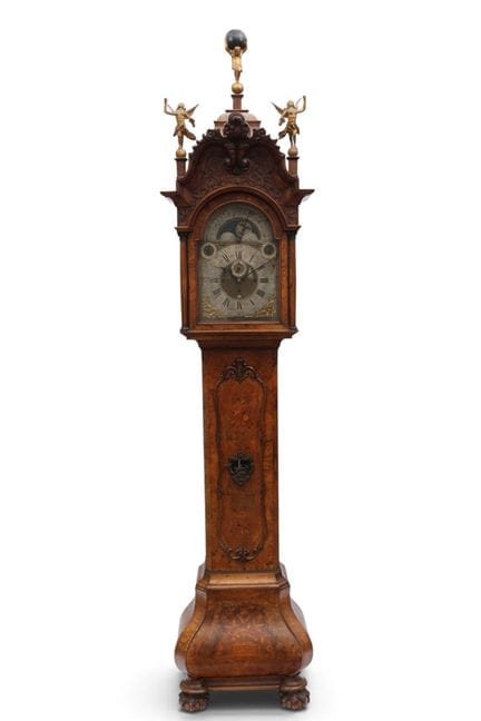 Holanda, reloj de pie musical, estilo Luis XV, hac