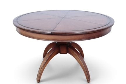 Inglaterra, mesa redonda de madera contrachapada c