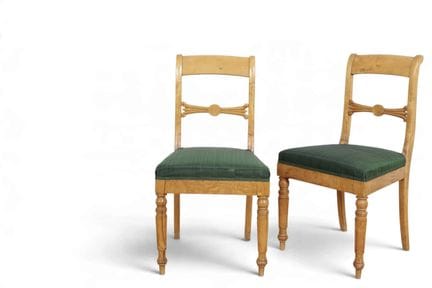 Svezia, set di dodici sedie in legno di betulla, 1