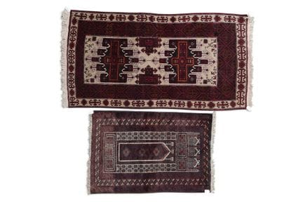 Due tappetini Baluch: 196 x 100 cm; 130 x 88 cm [2