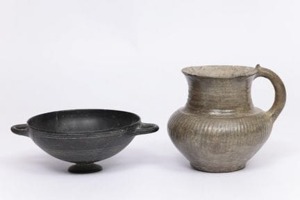 Italy, a possible Bucherro black earthenware kylix
