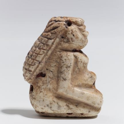 Une figurine sumérienne en calcaire représentant u