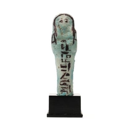 Egitto, ushabti in faience, XXI dinastia, 1000-945