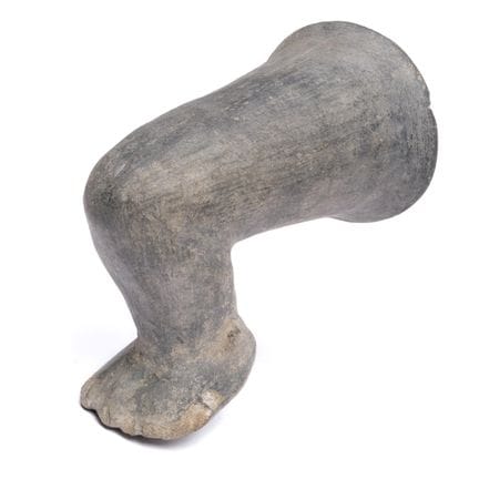Peru, Chimu, a black terracotta vessel shaped like