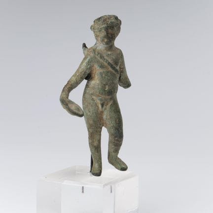 Sculpture romaine en bronze représentant un homme 