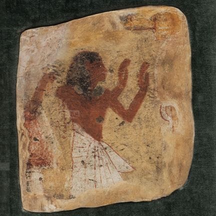 Egipto, fragmento de fresco, XIX dinastía, aprox. 