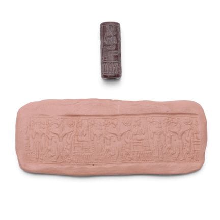 Levant, a Neo-Assyrian hematite cylinder seal, Syr