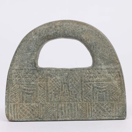 Asie centrale, Bactriane, plaque votive en chlorit