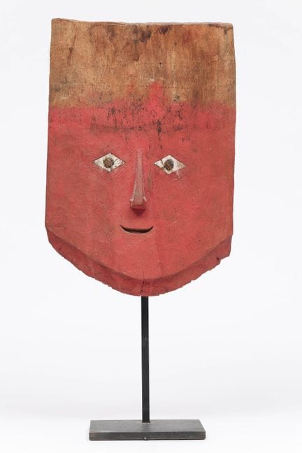 Peru, Chancay, wooden funerary mask, 1100–1400 CE,
