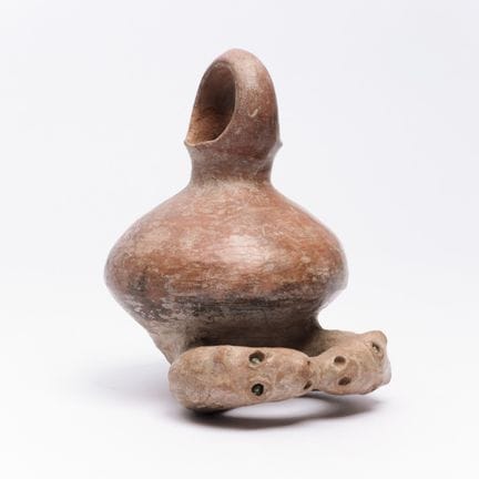 Peru, Vicus, 200 BCE – 600 CE, a small red terraco