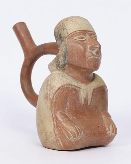 Peru, Moche, a stirrup-spouted vessel, ca. 100–800