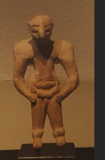 Indus Valley, a standing anthropomorphic terracott