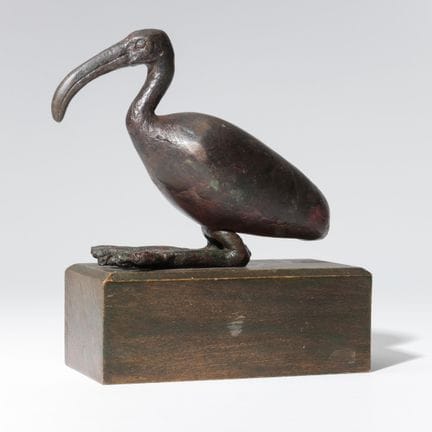 Egipto, un ibis de bronce, Período Tardío, aprox. 