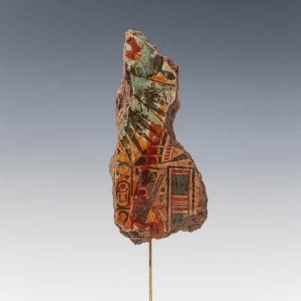 Egitto, frammento di sarcofago di mummia, XXI dina