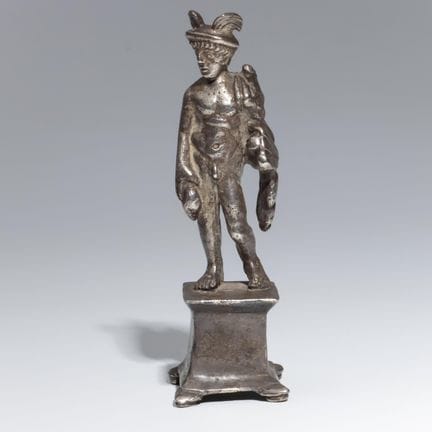Estatua romana de Hermes en plata, aproximadamente