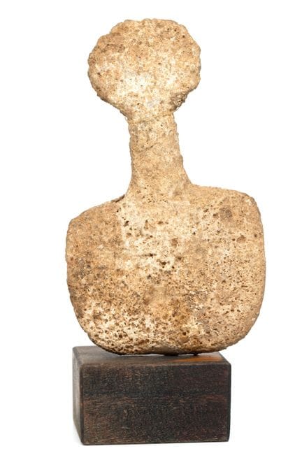 Anatolia, a marbel Idol, ca. 2300 BCEh. 8,5 cm. mo