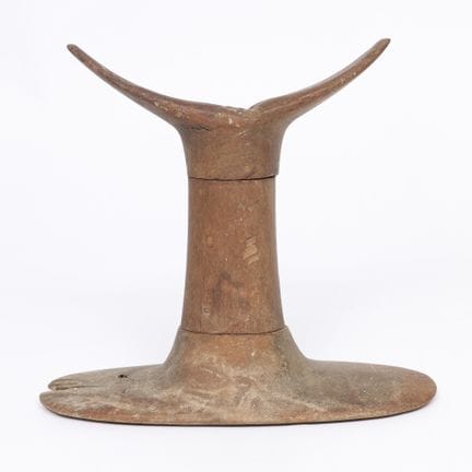 Egypt, a three-part wooden neckrest, Middle Kingdo