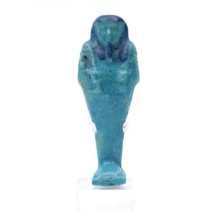 Egypt, a deep blue faience ushabti, ca. 600–300 BC