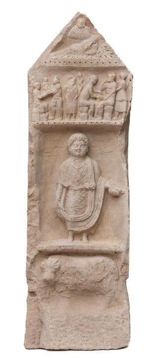 Tunisia, El Djem, a limestone stele, 2nd–3rd centu