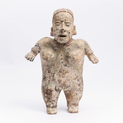 Western Mexico, Nayarit, a standing female figure,