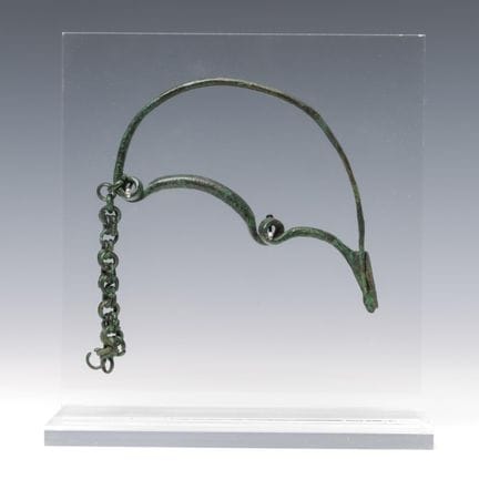 Villanova, a large coiled bronze fibula, 8th–7th c