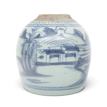 China, a blue-and-white ginger jar, 19th century, 