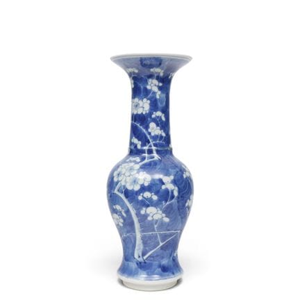 China, a blue-and-white "prunus and cracked ice" p